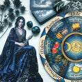 Blue Moon Wheel of the Year Wooden Pagan Wall Art