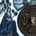 Owl Zodiac Wheel of the Year Wooden Pagan Wall Decor