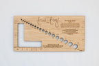 Multipurpose Knitting Needle Gauge and Swatch Ruler