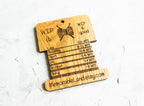 Spinners Control Tool | WPI (Wraps per Inch) Ruler | Wood Knitting Gauge | Oak Wood Crochet Yarn Control Card Equipment for Crochet Addicted