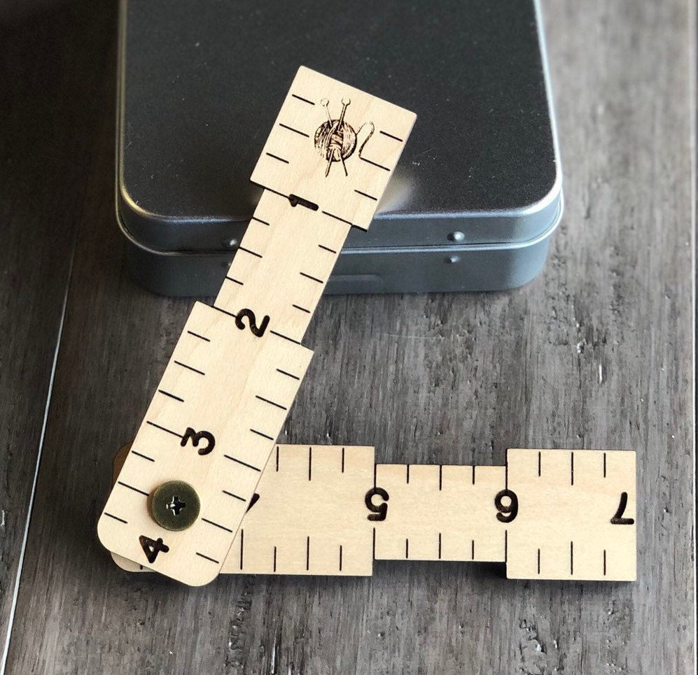 Knitting Ruler with Wraps per Inch