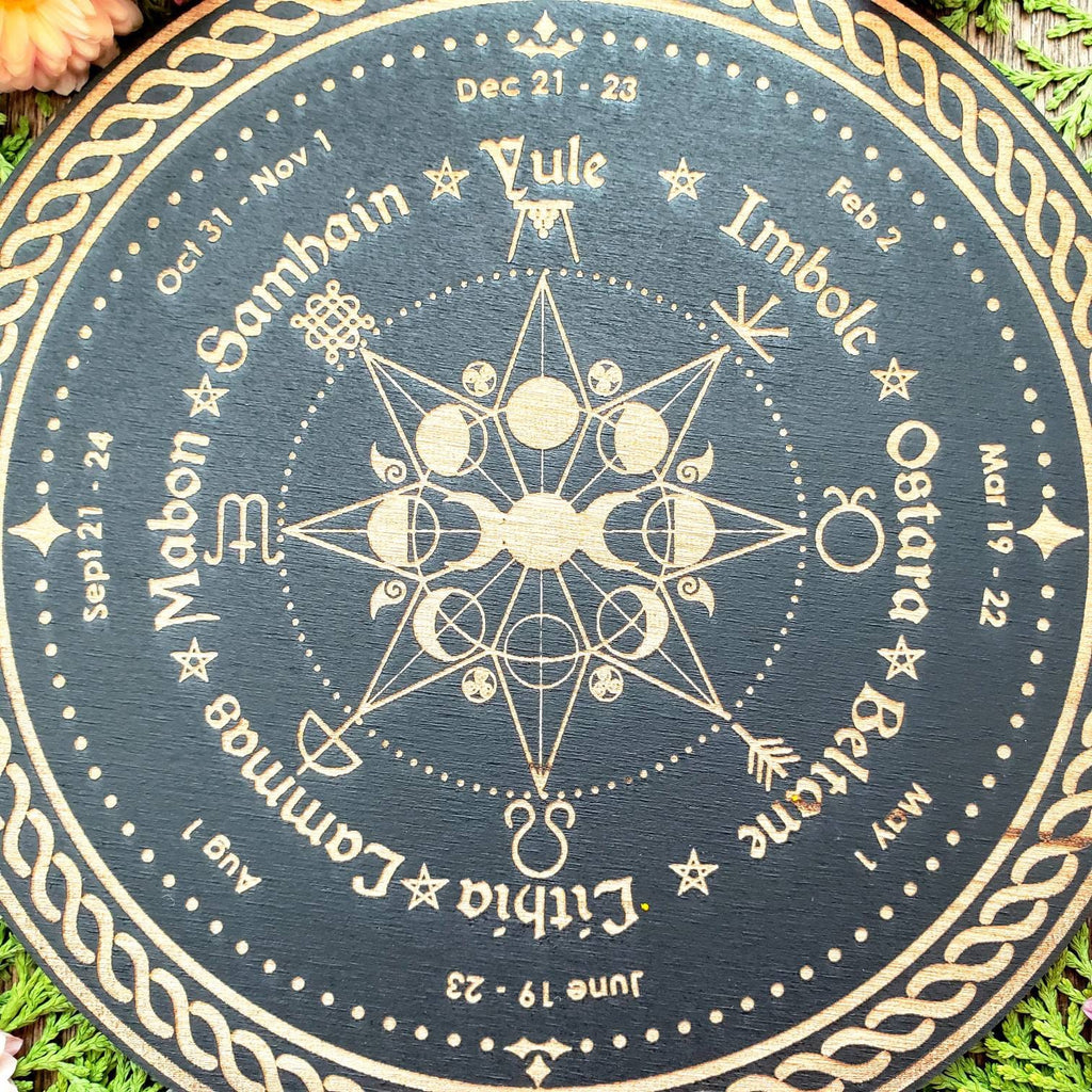 Wheel of the Year Altar Tile Witch Calendar
