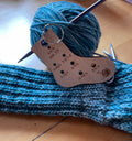 wood sock knitting needle gauge for sock needles