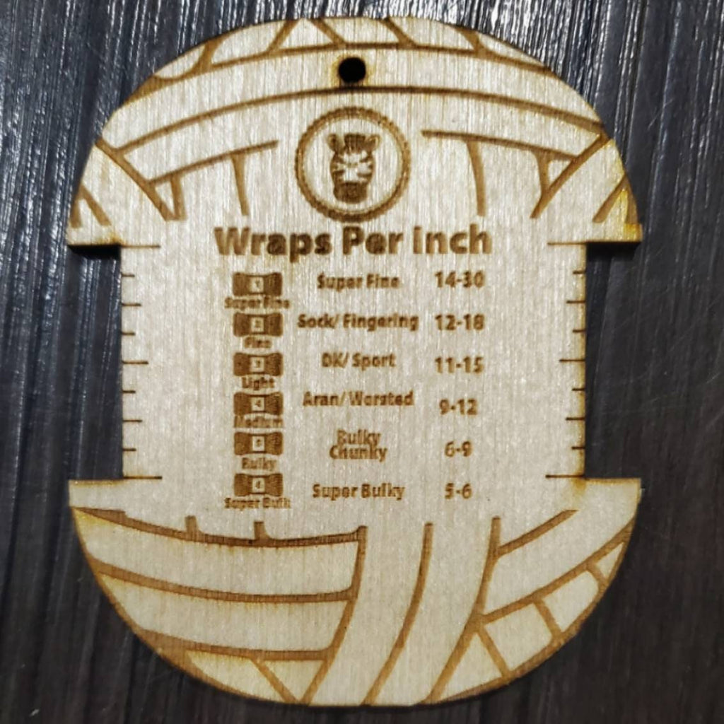 Wooden Measurement Keys Crochet Knit WPI Gauge Rulers