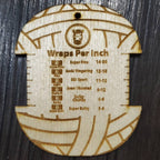Wooden Measurement Keys Crochet Knit WPI Gauge Rulers