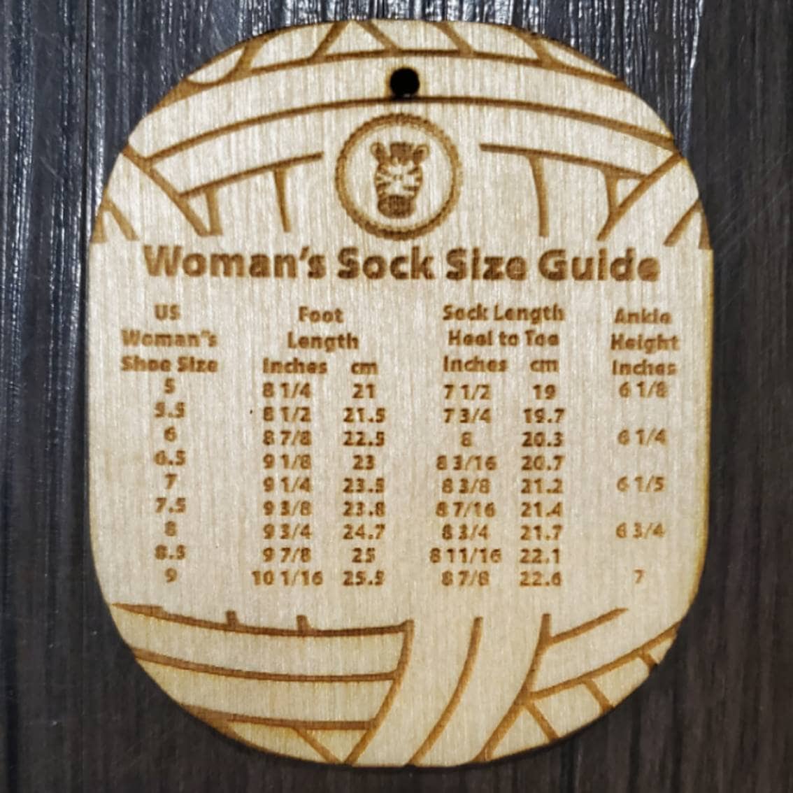 Wooden Measurement Keys Crochet Knit WPI Gauge Rulers