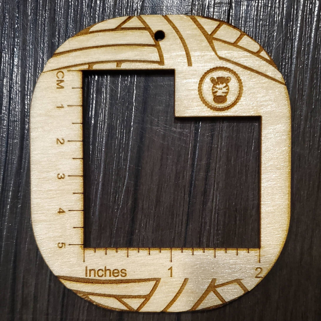 Wooden Measurement Keys Crochet Knit WPI Gauge Rulers