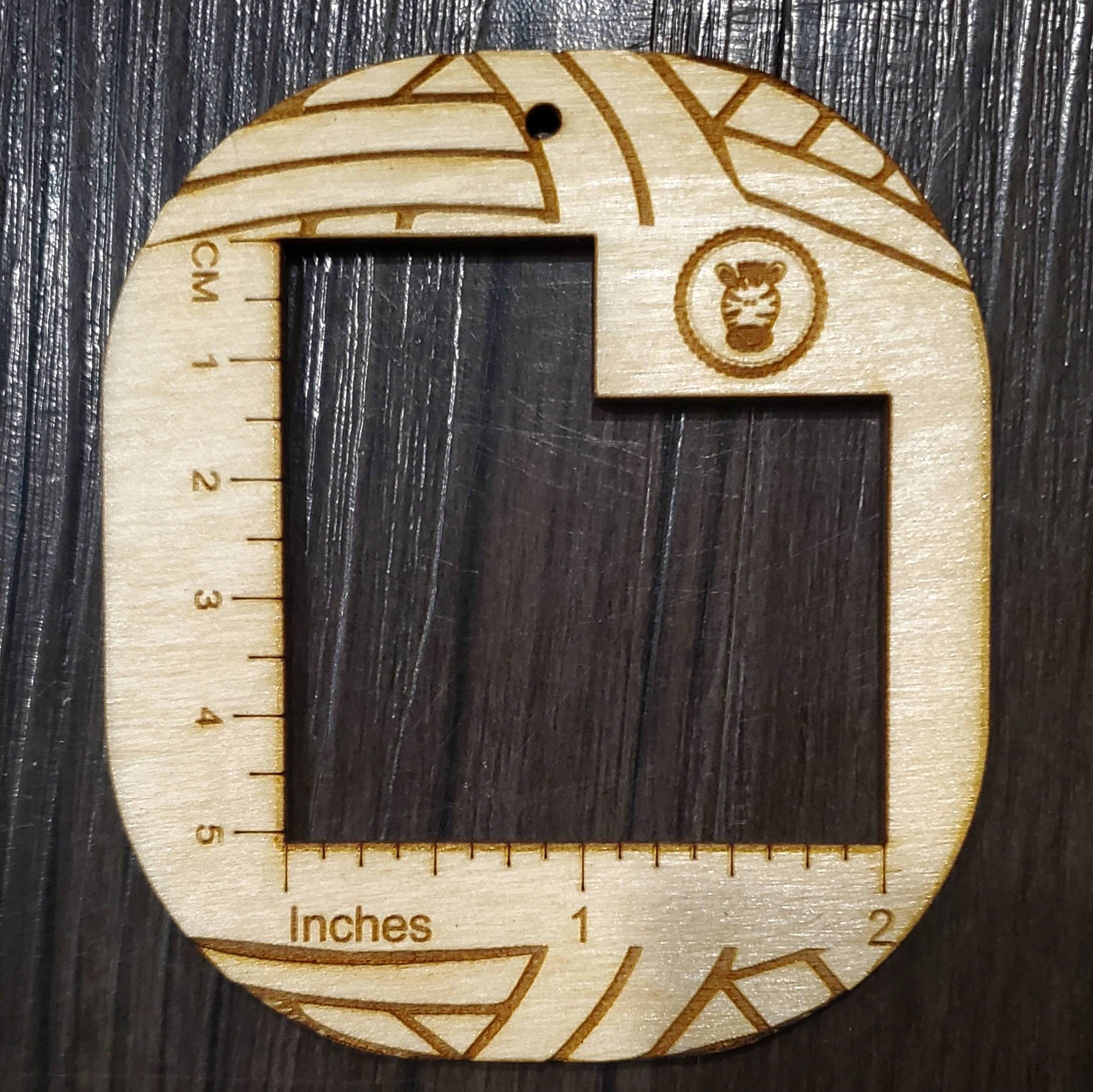 Wooden Measurement Keys Crochet Knit WPI Gauge Rulers