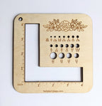 Needle Sizer 4" Swatch Gauge Knitting Tool