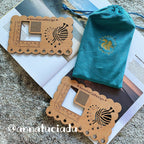 AnnaluciaDesign , knitting, gauge ruler,  knitting gauge, knitting tools, knitting notions, holiday gift,  christmas gift, personalization