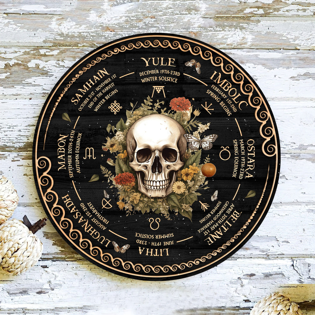 Personalized Wheel Of The Year Wooden Sign