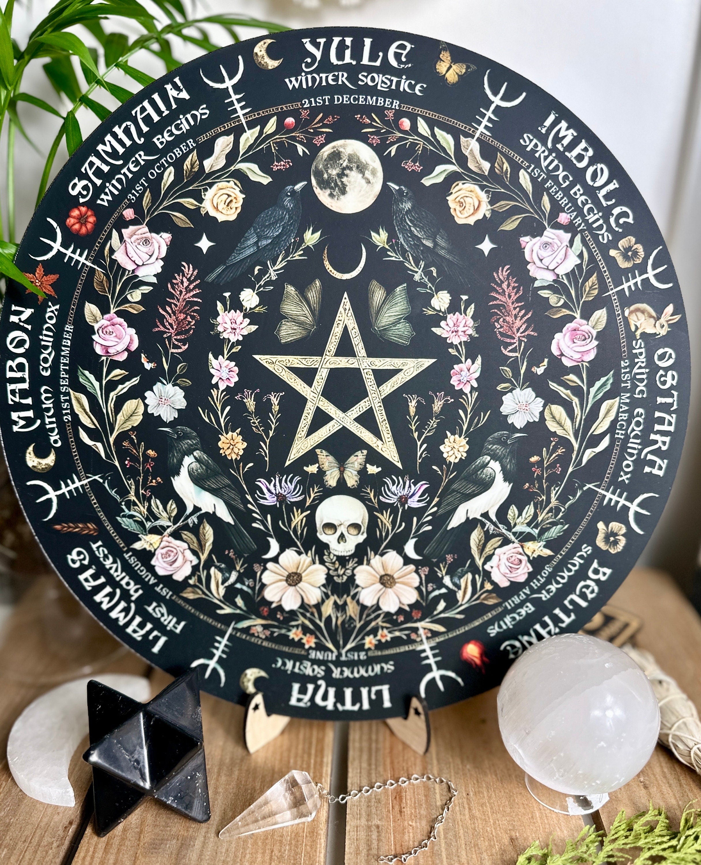 Wheel of the year board witch Pagan Calendar