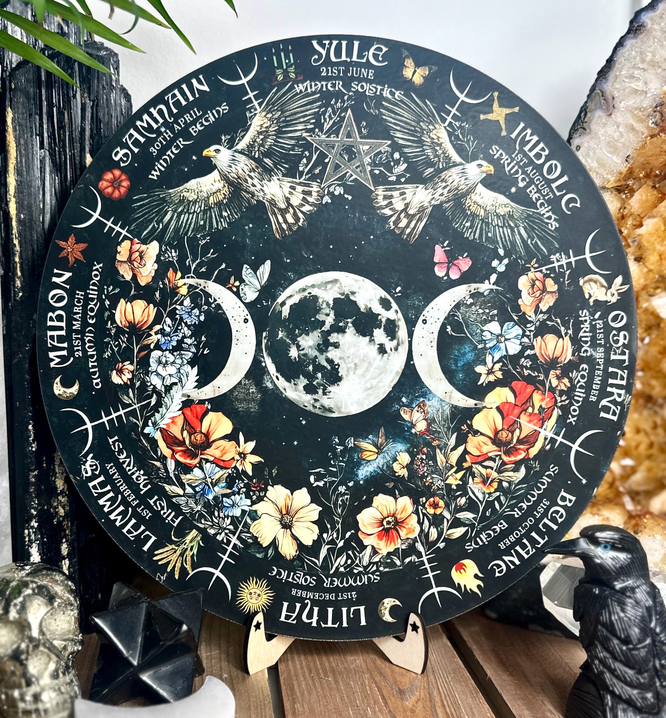 Triple moon Wheel of the year board