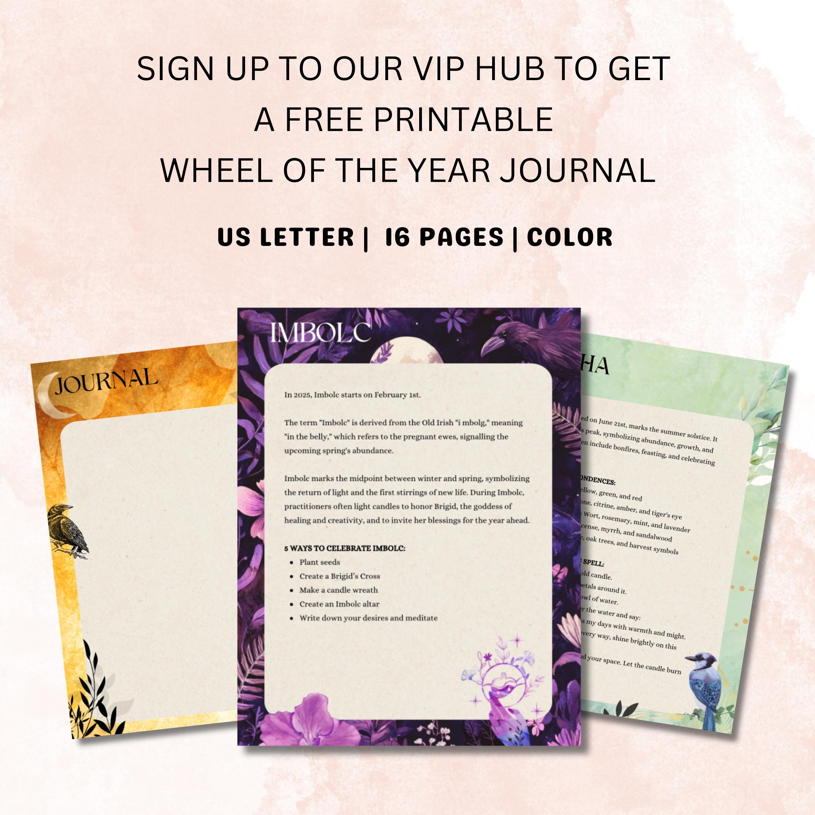 Wheel of the Year Round Wood Sign