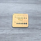 Knitting Needle Gauge - gift for knitters