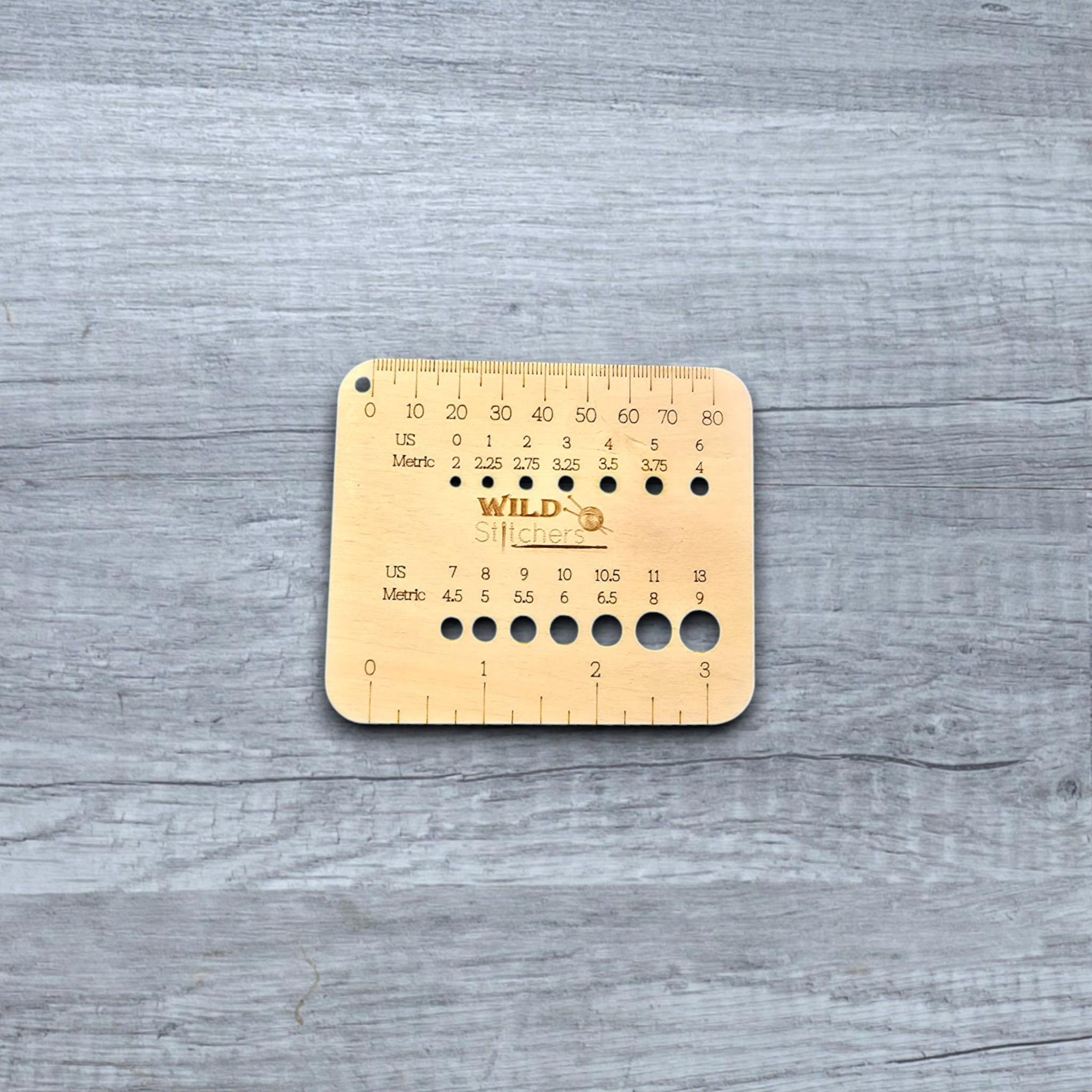 Knitting Needle Gauge - gift for knitters