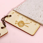 Knitting Needle Gauge - Natural Wood Ruler - Measuring Tool (G571663)