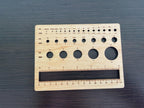 knitting tools,ruler for measuring hand knitted socks,knitting needles,knitting ruler,needle sizes,knitting gifts,needle gauge,crochet tool