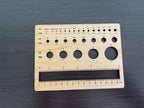 knitting tools,ruler for measuring hand knitted socks,knitting needles,knitting ruler,needle sizes,knitting gifts,needle gauge,crochet tool