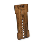LYKKE Crafts Works Wooden Needle Sizer and Gauge Tool, Ruler, Acacia, Beechwood, Mango, Burnt Mango, Shisham Rosewood