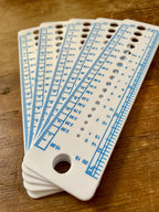 Knitting Needle Gauge and Ruler | UK & US Sizes | Ruler (inches and centimeters) | Needle Size Measuring Tool | Knitting Accessory